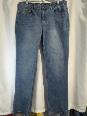 Flag and Anthem Slim Straight Jeans Men's 34x32 (34x30 actual) Medium Wash